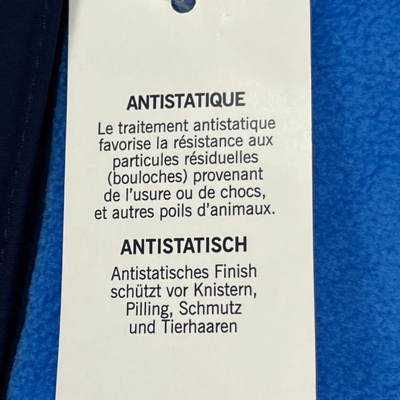 Lands End Heritage Pullover Womens L 14-16 Blue Long Sleeve Fleece Snap Neck NEW - Picture 9 of 12